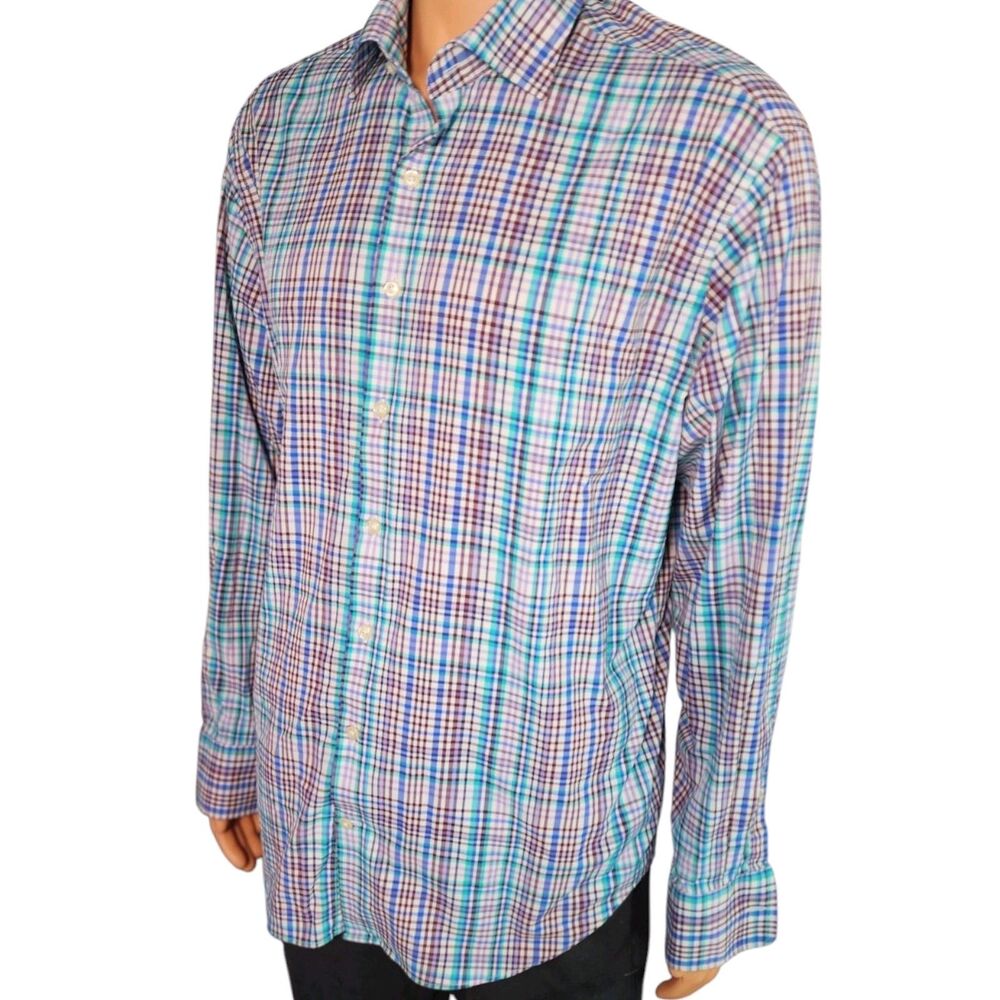Peter Millar Summer Comfort Button Down Shirt Mens XL Colorful